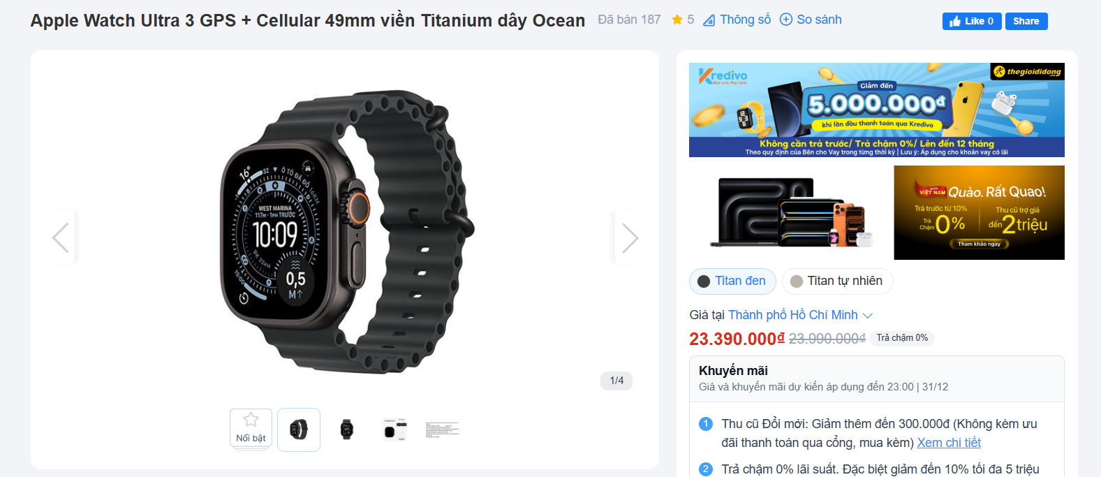 Bảng giá Apple Watch tháng 12/2025: Giá chỉ từ 5,59 triệu đồng - 1