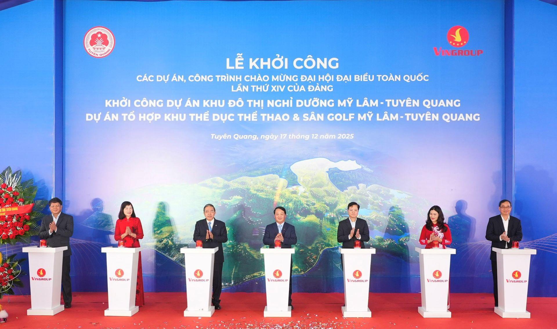 Vingroup khởi công đô thị nghỉ dưỡng suối khoáng và tổ hợp thể dục thể thao Mỹ Lâm – Tuyên Quang - 1