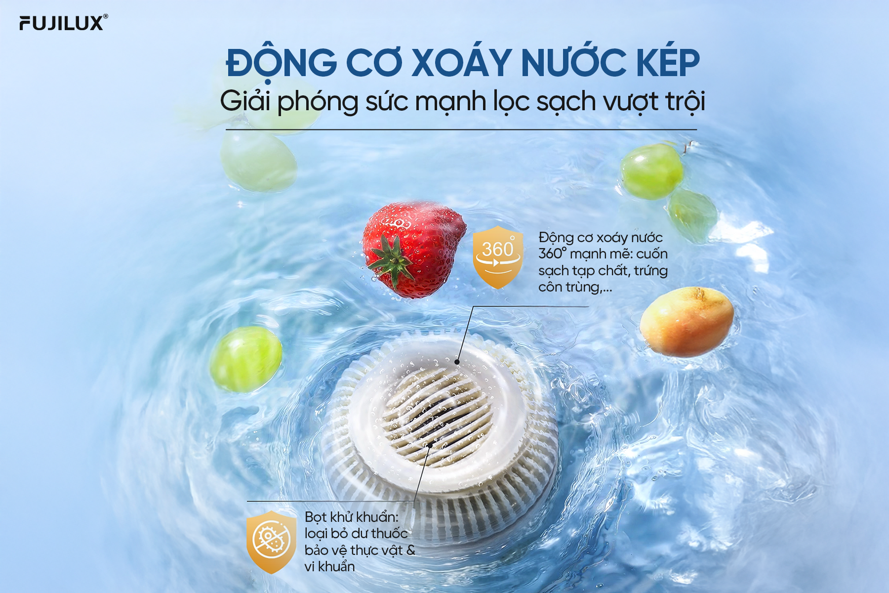 Máy rửa & khử khuẩn thực phẩm FujiLux - Xu hướng cho căn bếp hiện đại - 4