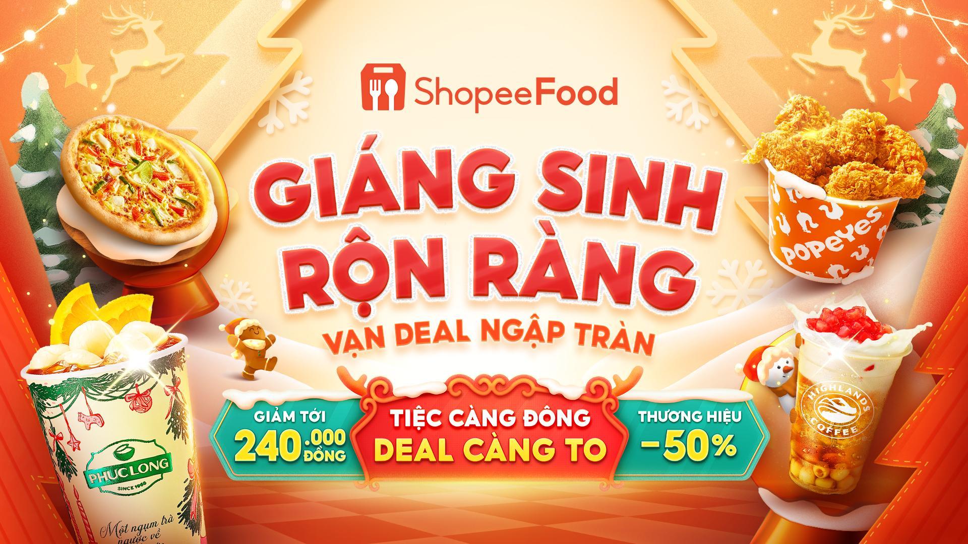 Tận hưởng không khí Giáng sinh thêm trọn vẹn với loạt ưu đãi từ ShopeeFood - 1