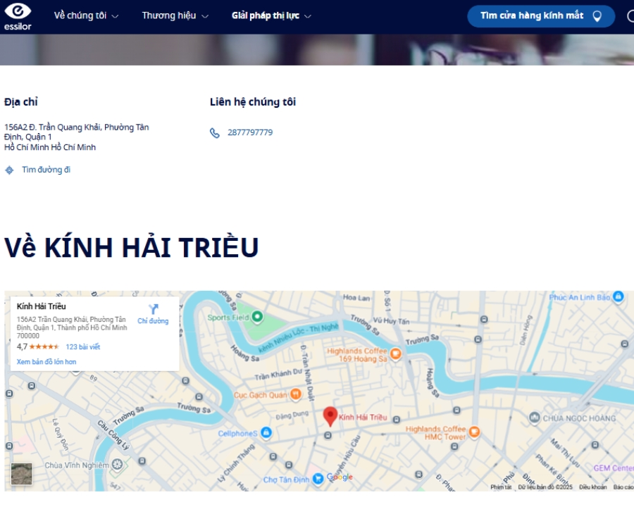 Essilor tại Hải Triều: Đại lý uỷ quyền đạt chuẩn quốc tế tại Việt Nam - 1