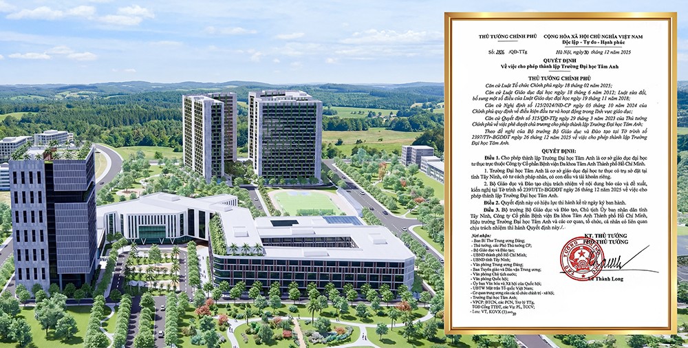 Thành lập Trường Đại học Tâm Anh nhằm đào tạo tổng hợp, chuyên sâu về y khoa tiêu chuẩn quốc tế - 1