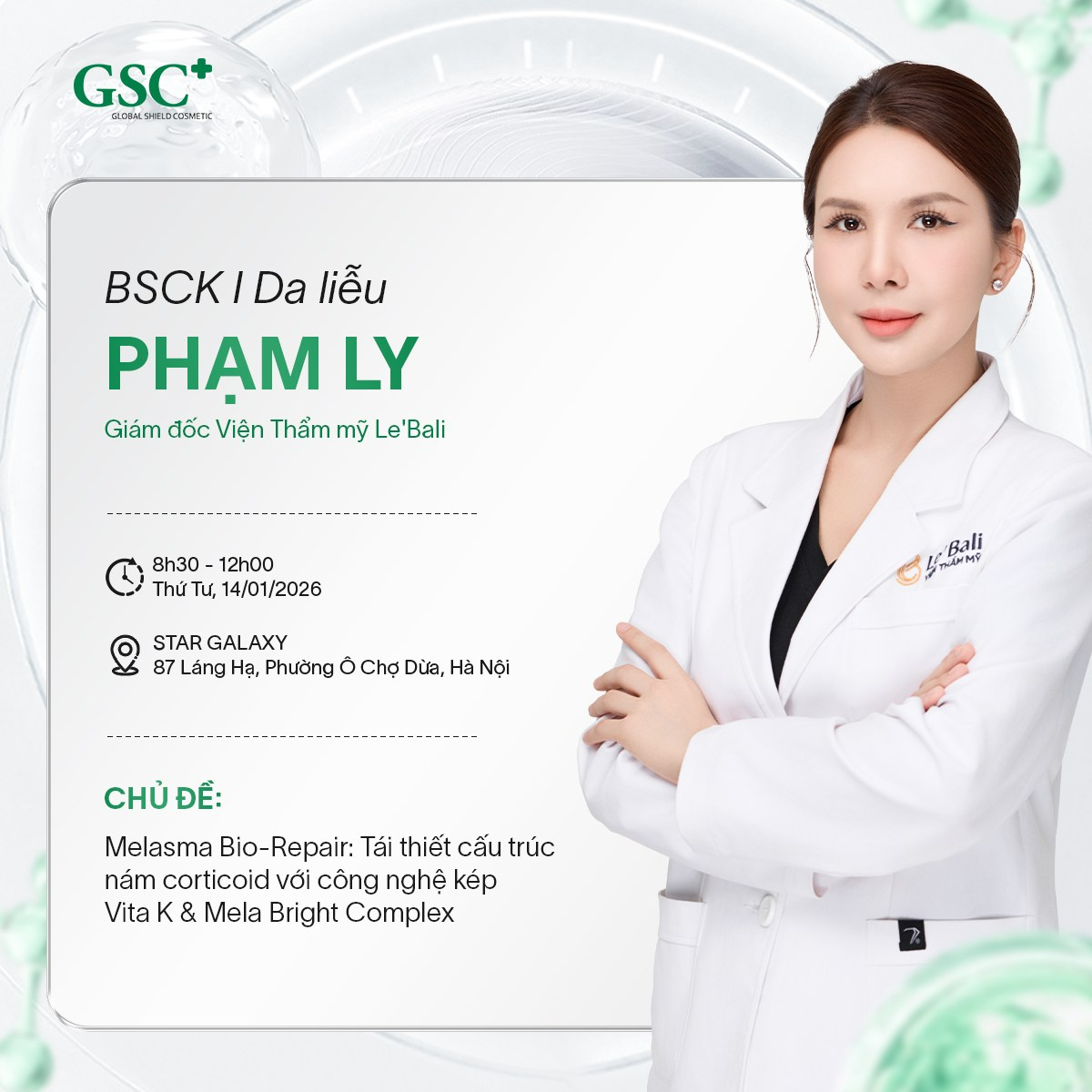 GSC tổ chức hội thảo “Melasma Bio-Repair”, cập nhật giải pháp xử lý nám corticoid theo xu hướng 2026 - 1