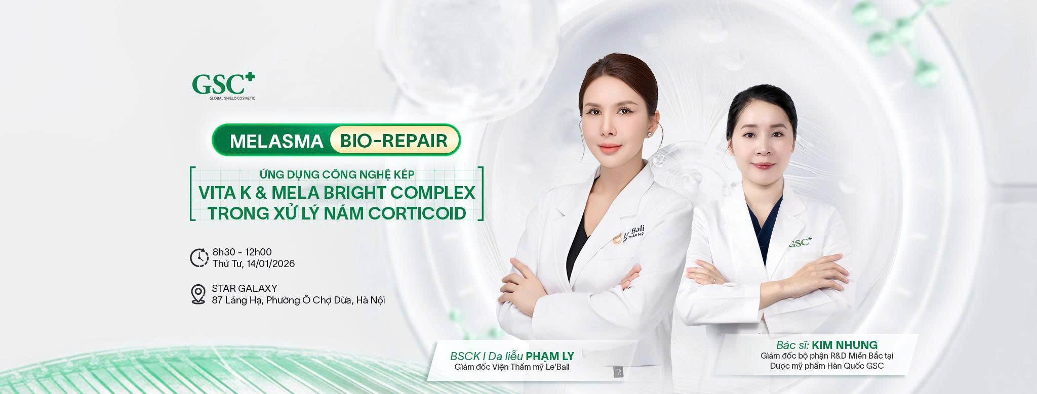GSC tổ chức hội thảo “Melasma Bio-Repair”, cập nhật giải pháp xử lý nám corticoid theo xu hướng 2026 - 2