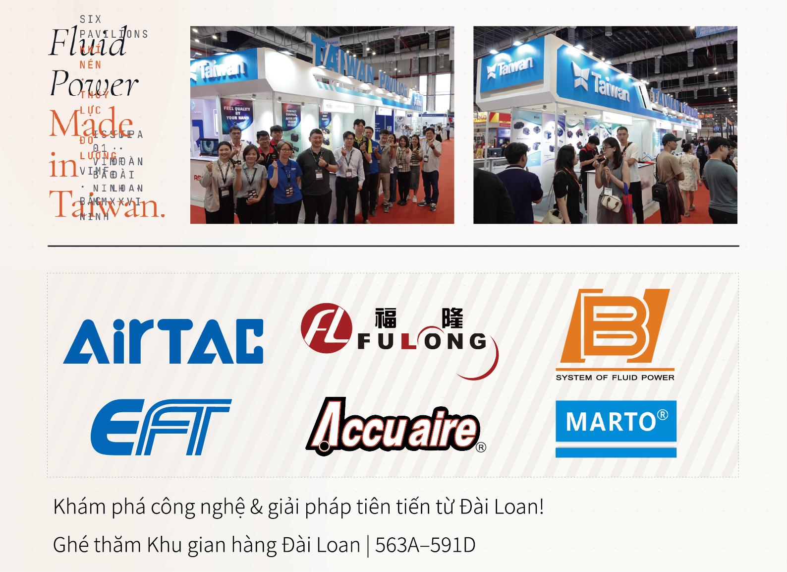 Khu gian hàng Đài Loan tại VIMF x VIAF 2026 Bắc Ninh: Dấu ấn thủy lực và khí nén - 1