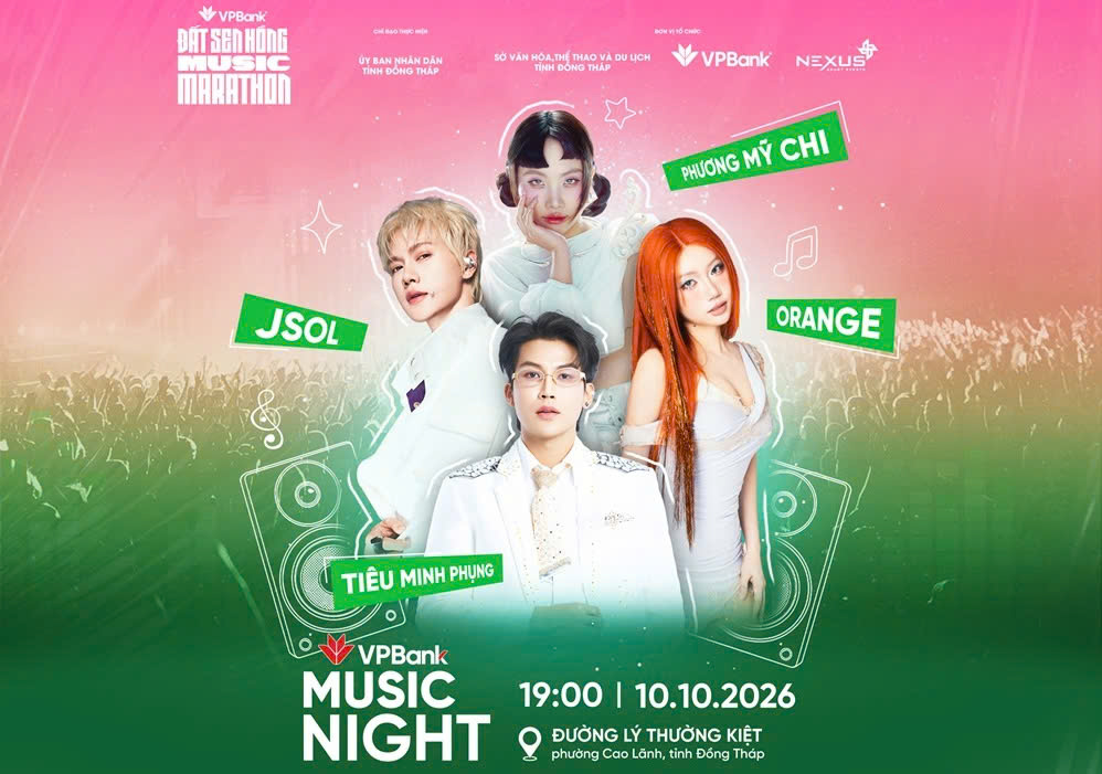 Giao thoa âm nhạc hiện đại và bản sắc Nam Bộ, VPBank Music Night sẵn sàng “khuấy đảo” Đất Sen Hồng - 1