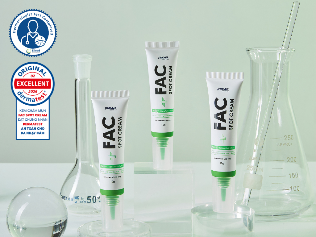 Inolab Derma FAC Spot Cream được kiểm nghiệm da liễu, phù hợp với làn da mụn nhạy cảm - 2