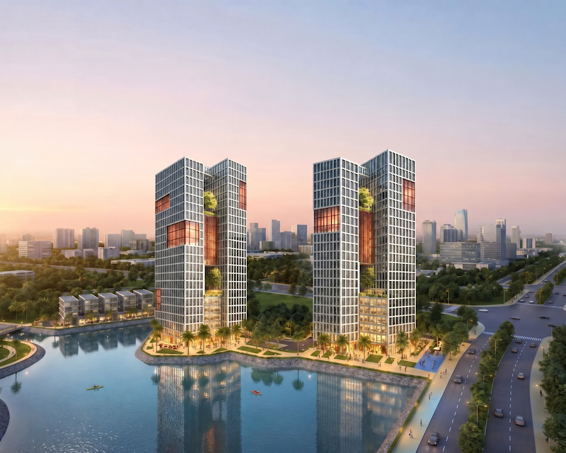 Khởi công Tổ hợp với khách sạn, văn phòng dịch vụ 5 sao đầu tiên ở phía Bắc sông Hồng - 2