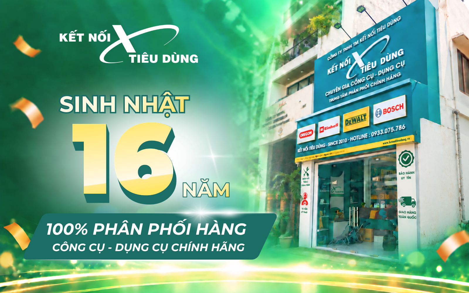 Mừng sinh nhật 16 tuổi, Kết Nối Tiêu Dùng "chiêu đãi" thợ máy và người tiêu dùng đại tiệc ưu đãi tới 20% - 1