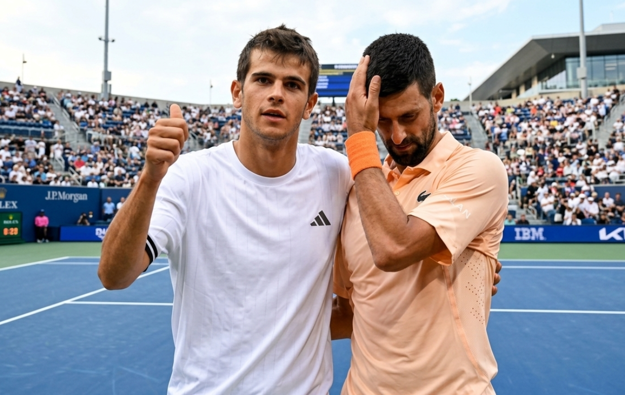 Djokovic nhận cú sốc từ "truyền nhân Nadal", chơi canh bạc lớn vì vé dự ATP Finals - 1