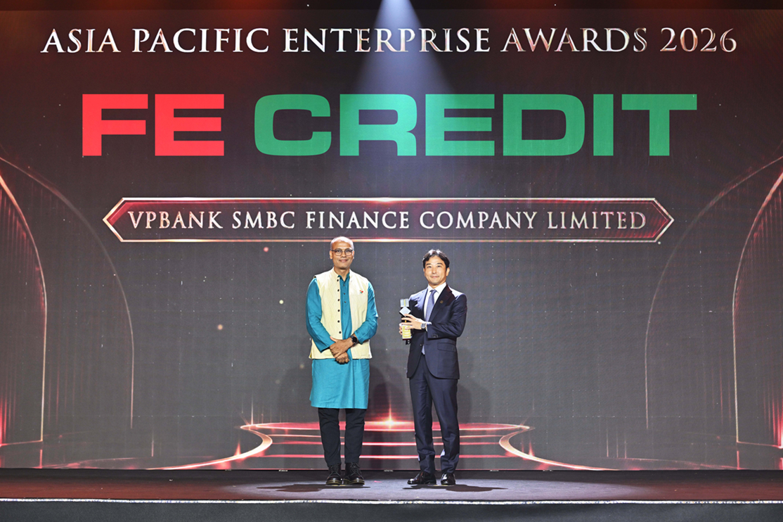 FE CREDIT thắng giải “Doanh nghiệp xuất sắc châu Á” tại APEA 2026 - 1