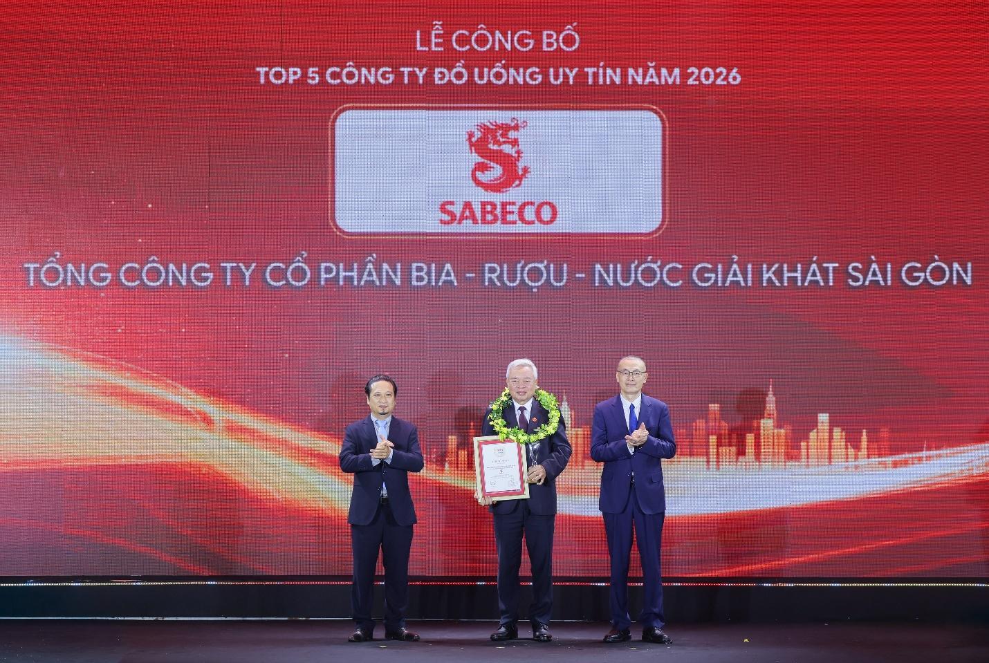 SABECO giữ vị thế dẫn đầu danh hiệu Top 5 Công ty Đồ uống có cồn uy tín 2026 - 1