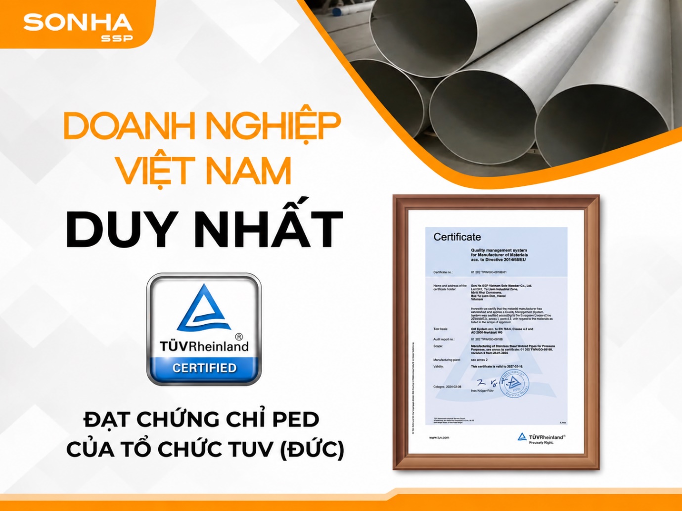 Sơn Hà: Định hướng thúc đẩy sản xuất, thương mại công nghiệp thông qua xuất khẩu ống, cuộn inox - 3