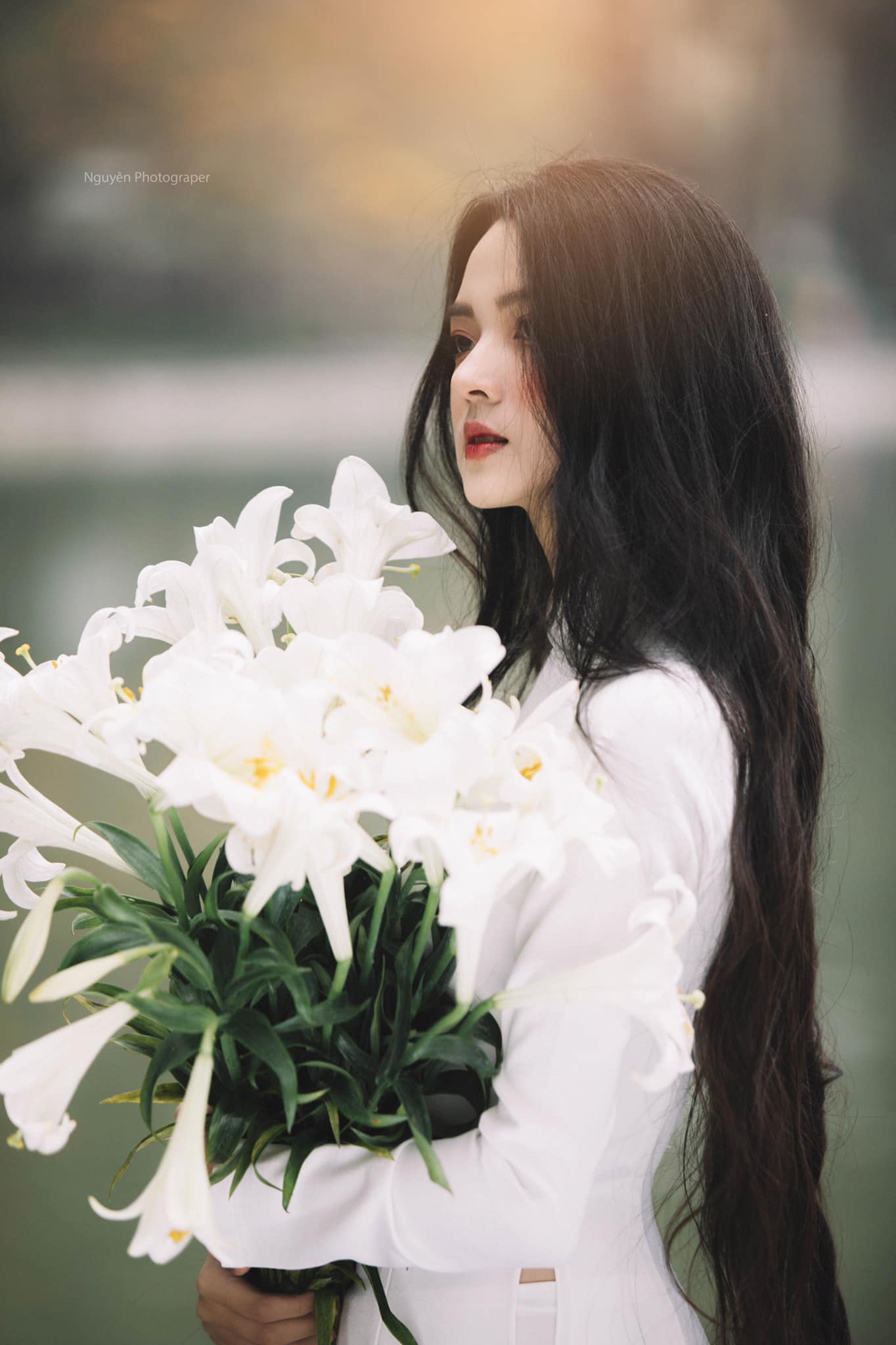 Người đẹp Quảng Nam yêu tà áo dài trắng - 9
