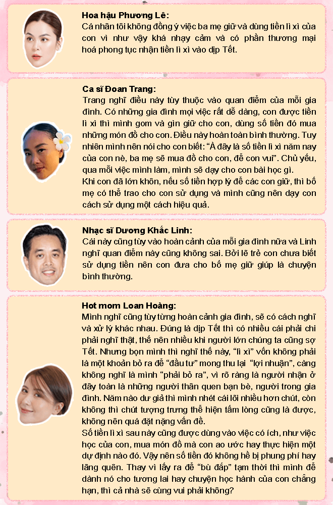 9 MẸ 10 Ý “Tiền lì xì ai giữ”: Phương Lê tổng kết con gái được khách lì xì 100 triệu/bé, Dương Khắc Linh mang đi mua vàng - 8
