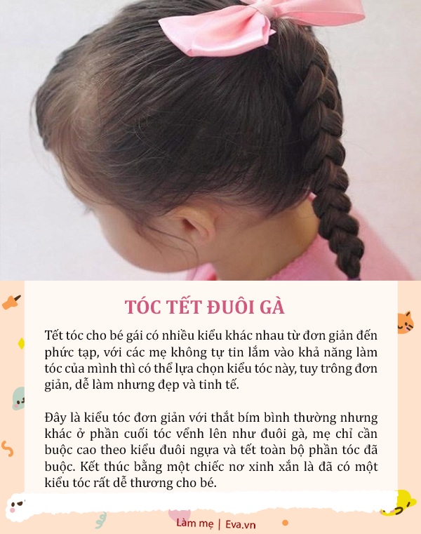 Kiểu tóc tết dễ làm cho bé chơi Tết, mẹ chỉ cần 5 phút con thêm đáng yêu, ai cũng khen - 2