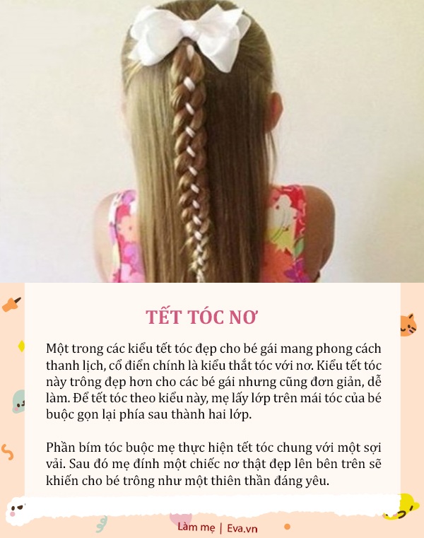 Kiểu tóc tết dễ làm cho bé chơi Tết, mẹ chỉ cần 5 phút con thêm đáng yêu, ai cũng khen - 4