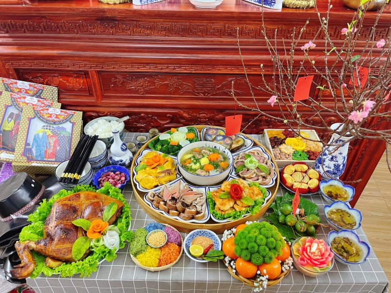 Chị em chia sẻ mâm cỗ Tết đặc sắc ngập mạng xã hội, mỗi nhà một vẻ không ai giống ai - 2