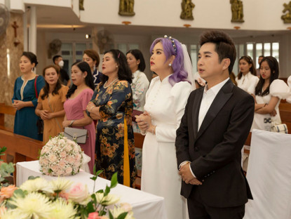 Giải trí - Bằng Cường - Bảo Anh tổ chức đám cưới tại nhà thờ