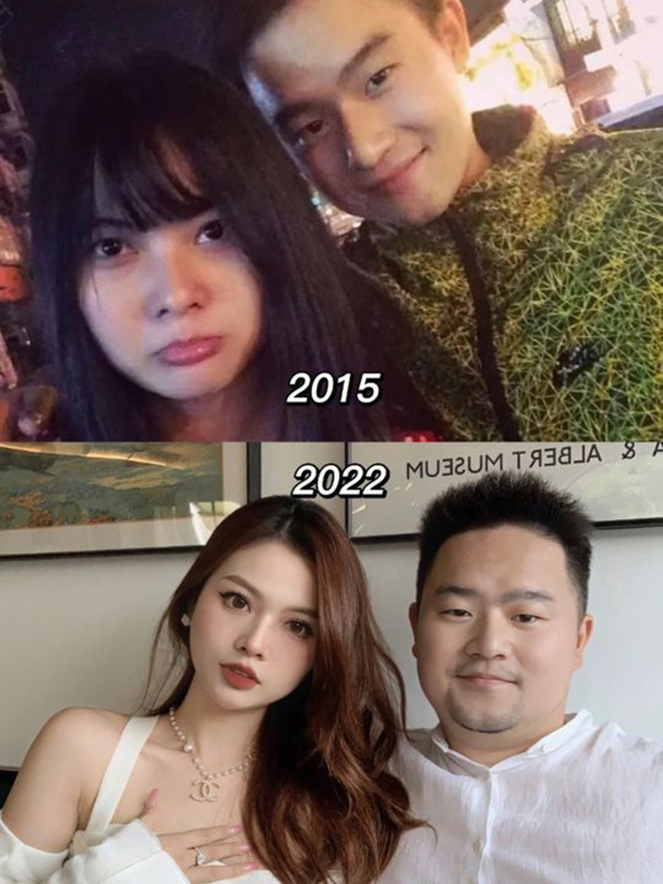 Sau 7 năm kết hôn, cặp vợ chồng đã có sự thay đổi ngoại hình trái ngược - 1