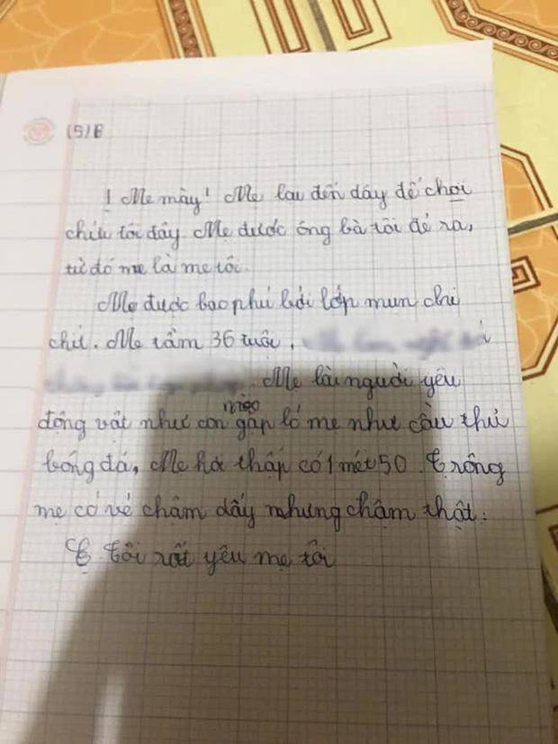 Bài văn tiểu học tả mẹ "uốn éo trên giường" khiến ai cũng gật gù: Trẻ con không biết nói dối - 4