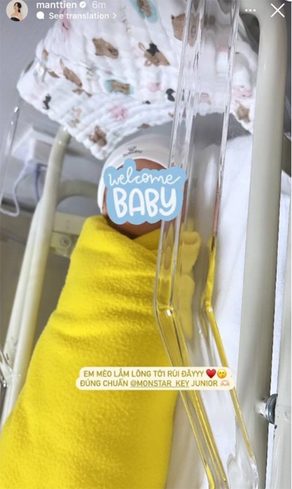 Hotgirl Mẫn Tiên vừa sinh con trai đầu lòng, khoe ảnh con nhưng vẫn giấu mặt bé - 1