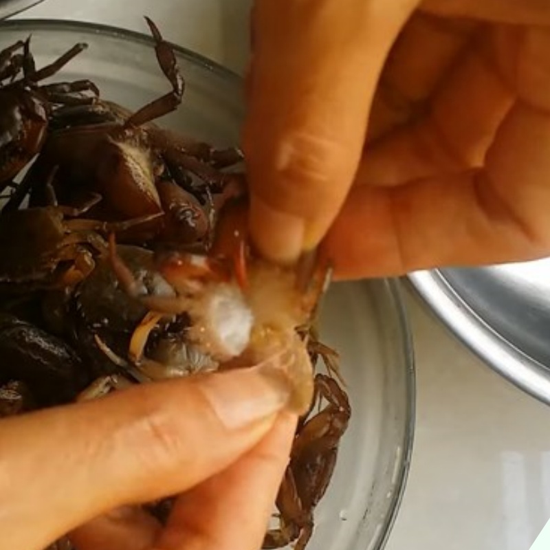 Mua cua đồng về chớ dại nấu luôn, ngâm ngay vào thứ nước này sán giun trong cua tự động bò ra nhung nhúc - 5