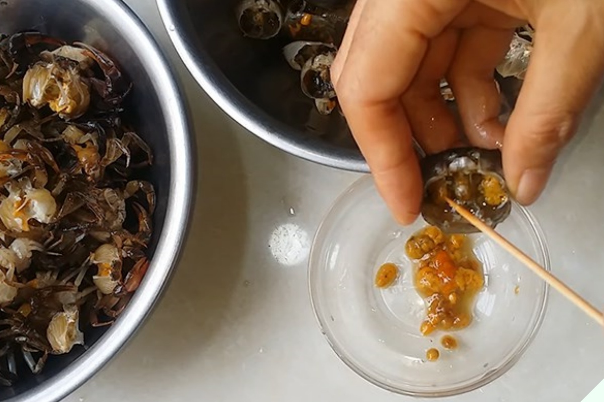 Mua cua đồng về chớ dại nấu luôn, ngâm ngay vào thứ nước này sán giun trong cua tự động bò ra nhung nhúc - 6