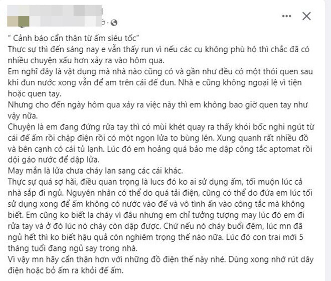 Mắc lỗi sai 10 người thì 9 người phạm phải, người phụ nữ tá hỏa khi thấy ấm siêu tốc bốc khói nghi ngút - 1