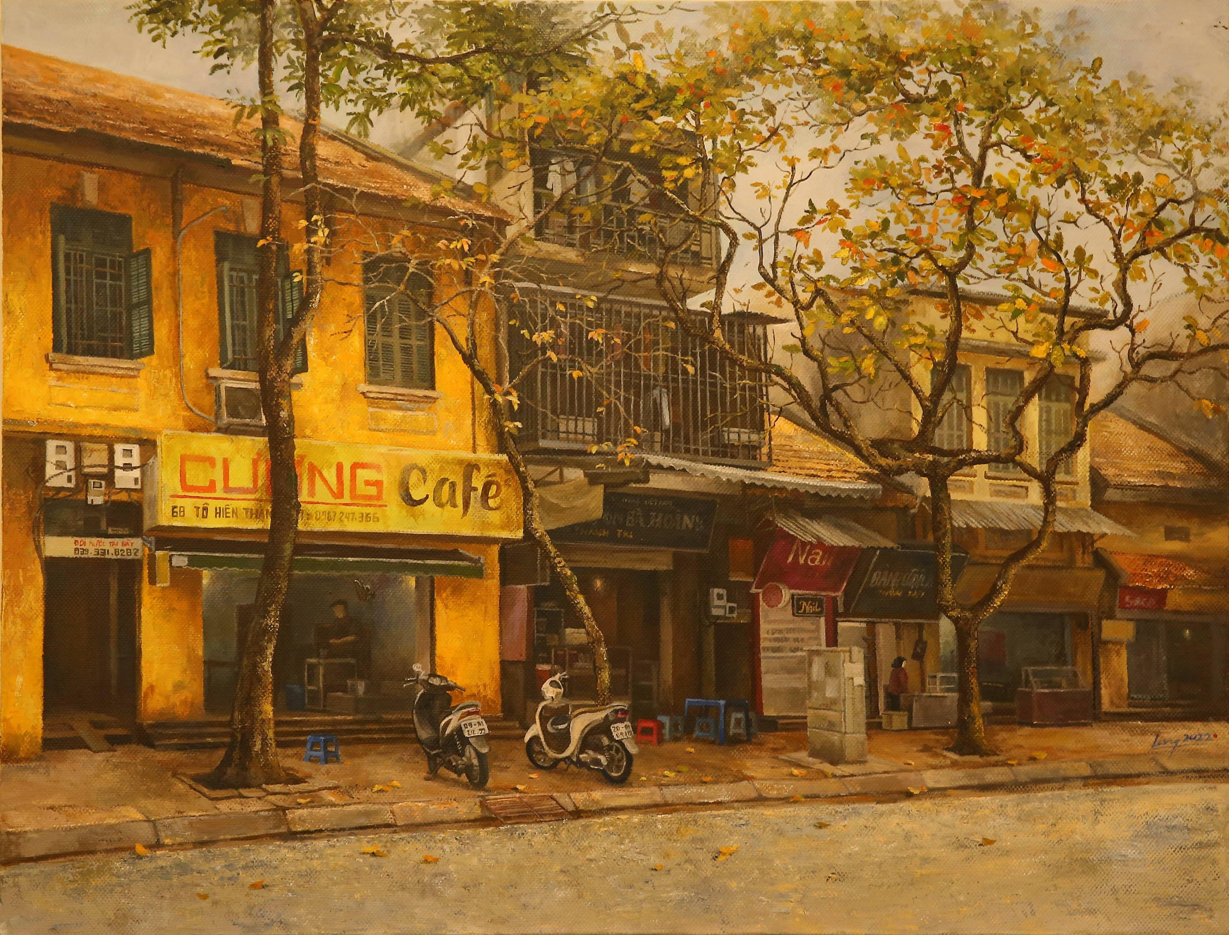 "Phố xưa hè cũ" trong tranh Trần Nam Long - 2