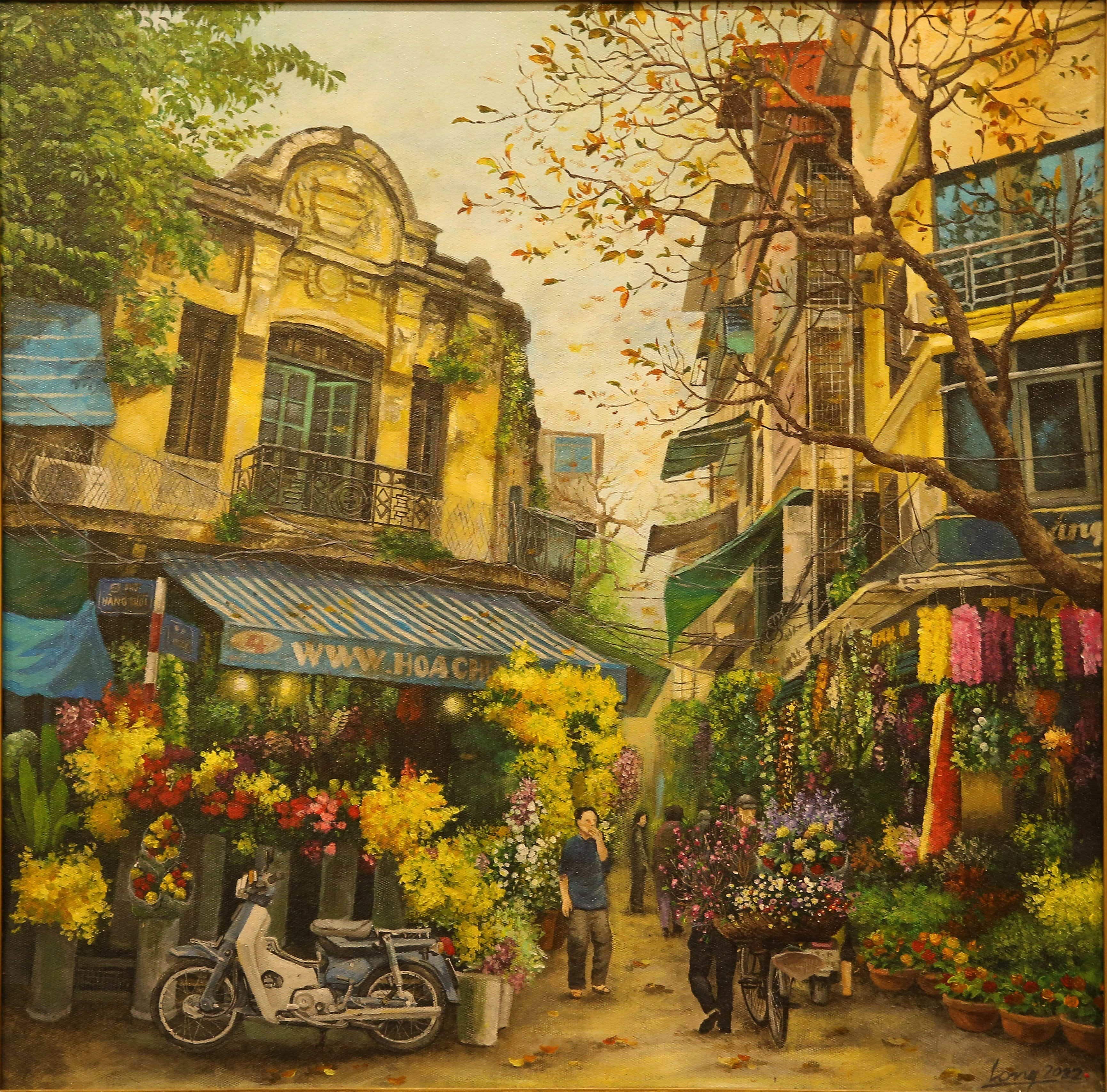 "Phố xưa hè cũ" trong tranh Trần Nam Long - 5