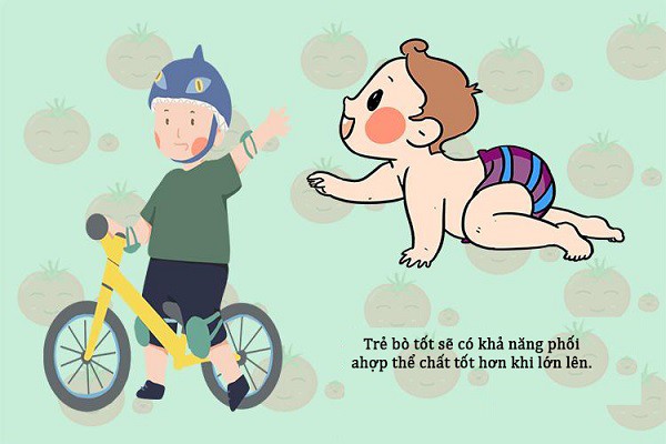 Có 3 điểm khác biệt lớn giữa trẻ “bò trước rồi mới tập đi” và trẻ “biết đi trước khi bò” - 3