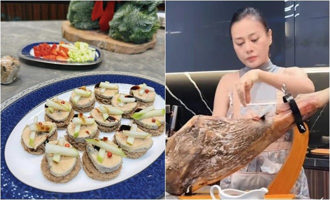 Bà bầu Phương Oanh khoe toàn món ngày Tết sang chảnh, Shark Bình lại thích cơm rau dưa đơn giản thế này - 8