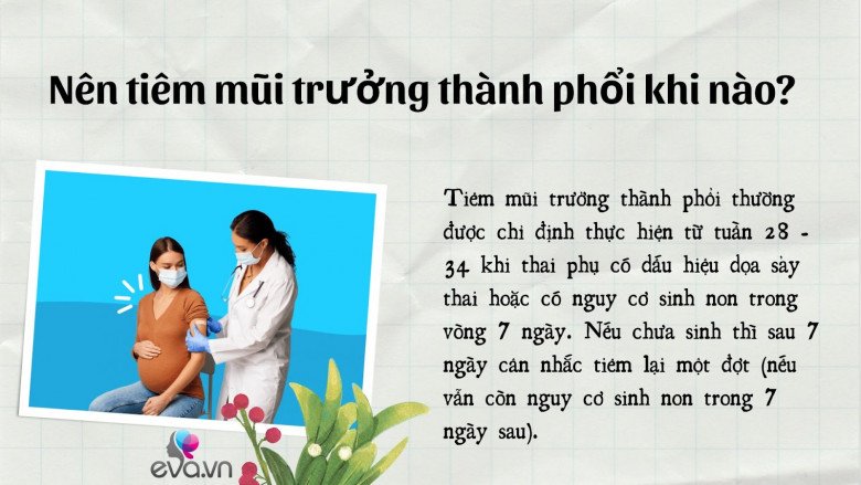 Khi nào nên tiêm trưởng thành phổi?