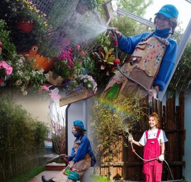 Thuê nhà cổ hơn 90 năm tuổi, nữ ca sĩ tự tay cải tạo nhà, trồng vườn rau xanh mướt trong sân