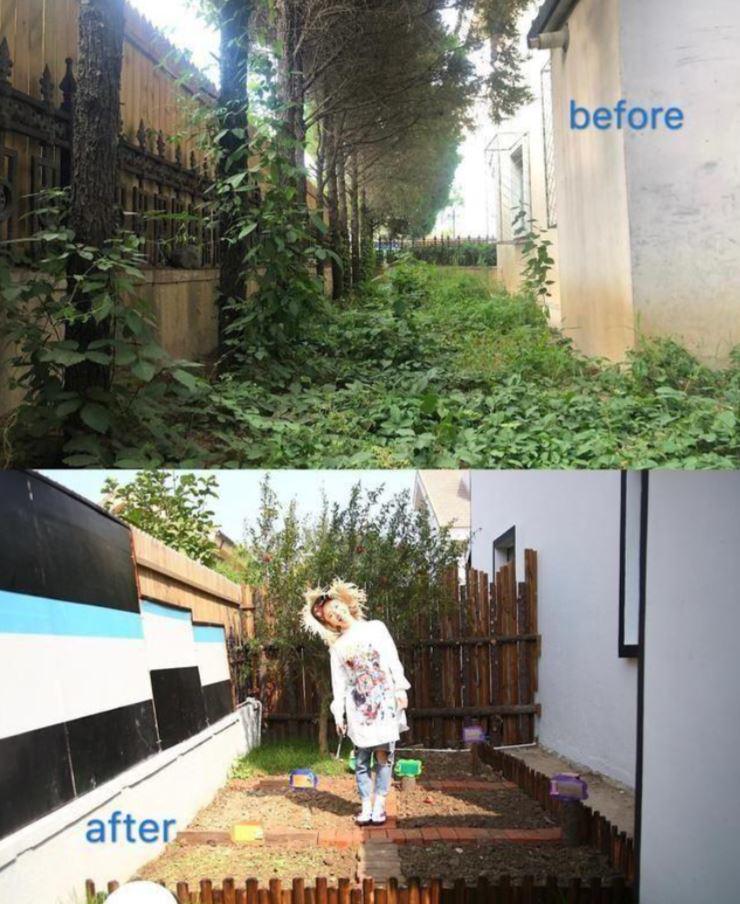 Thuê nhà cổ hơn 90 năm tuổi, nữ ca sĩ tự tay cải tạo nhà, trồng vườn rau xanh mướt trong sân