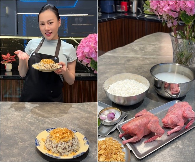 Phương Oanh nấu xôi chim đặc sản Hà Nam quê mình, Shark Bình bê cả lên giường ăn - 1