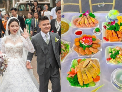 Gia đình - Cỗ cưới của Quang Hải - Thanh Huyền: Bị dân mạng hiểu lầm và chê thiếu sót, menu chính thức đầy đủ 12 món 