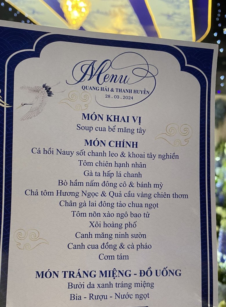 Cỗ cưới của Quang Hải - Thanh Huyền: Bị dân mạng hiểu lầm và chê thiếu sót, menu chính thức đầy đủ 12 món  - 5