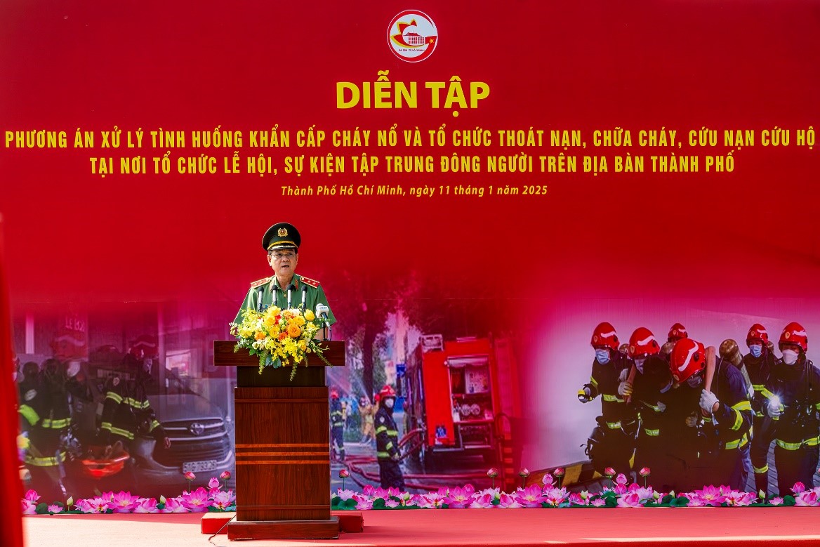 Thành phố Hồ Chí Minh tổ chức diễn tập cháy nổ quy mô cấp quốc gia - 1