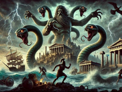 Quái vật rắn kinh hoàng nhất thần thoại Hy Lạp, hạ gục cả thần Zeus