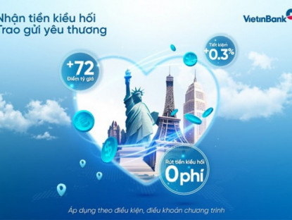 Thông tin doanh nghiệp - VietinBank triển khai loạt ưu đãi với Gói sản phẩm kiều hối