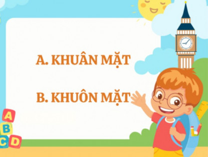 Gia đình - Khuân mặt hay khuôn mặt mới là từ đúng chính tả?