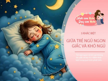 Gia đình - Có 3 điểm khác biệt giữa trẻ ngủ ngon và ngủ không sâu giấc