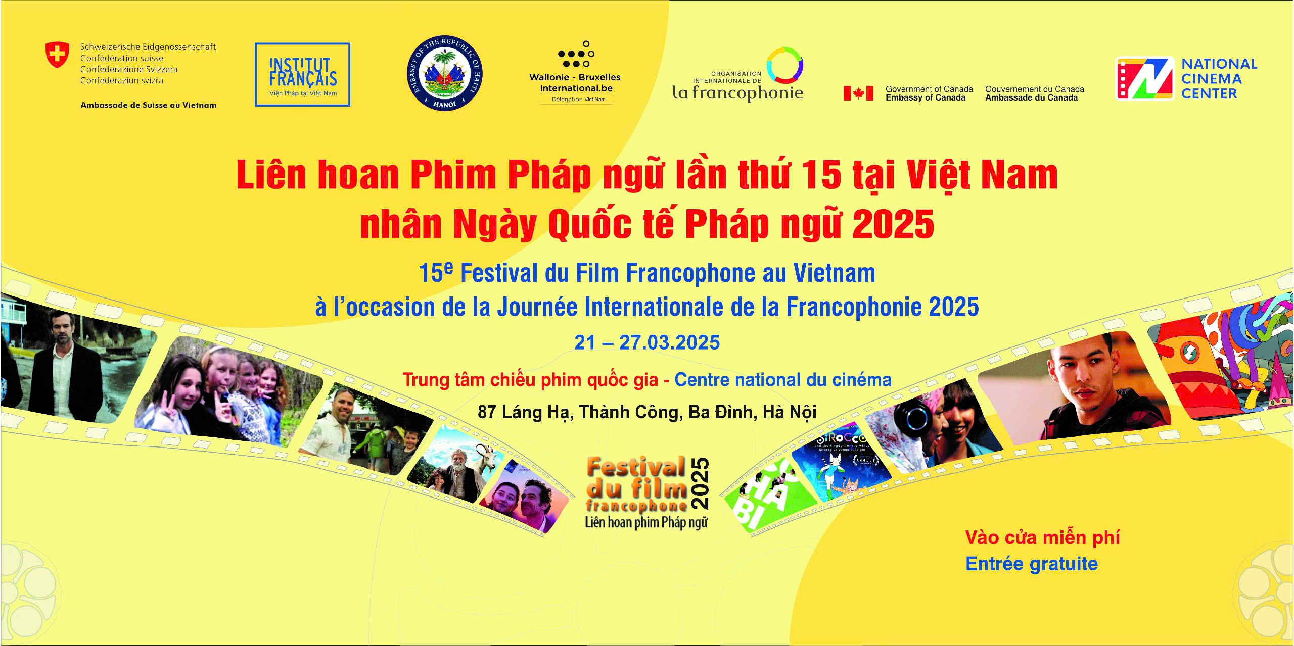 Liên hoan Phim Pháp ngữ lần thứ 15 tại Việt Nam - 1