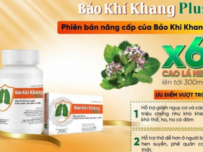 Thông tin doanh nghiệp - Bảo Khí Khang Plus - Bí quyết cải thiện sức khỏe cho người bệnh hen suyễn, phế quản co thắt
