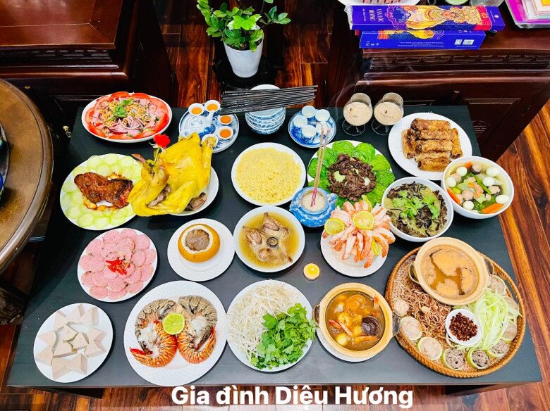 Diễn viên Diệu Hương làm cỗ cúng cụ nội trên đất Mỹ không trùng món Tết, nhìn đẹp mắt lại bổ dưỡng - 10