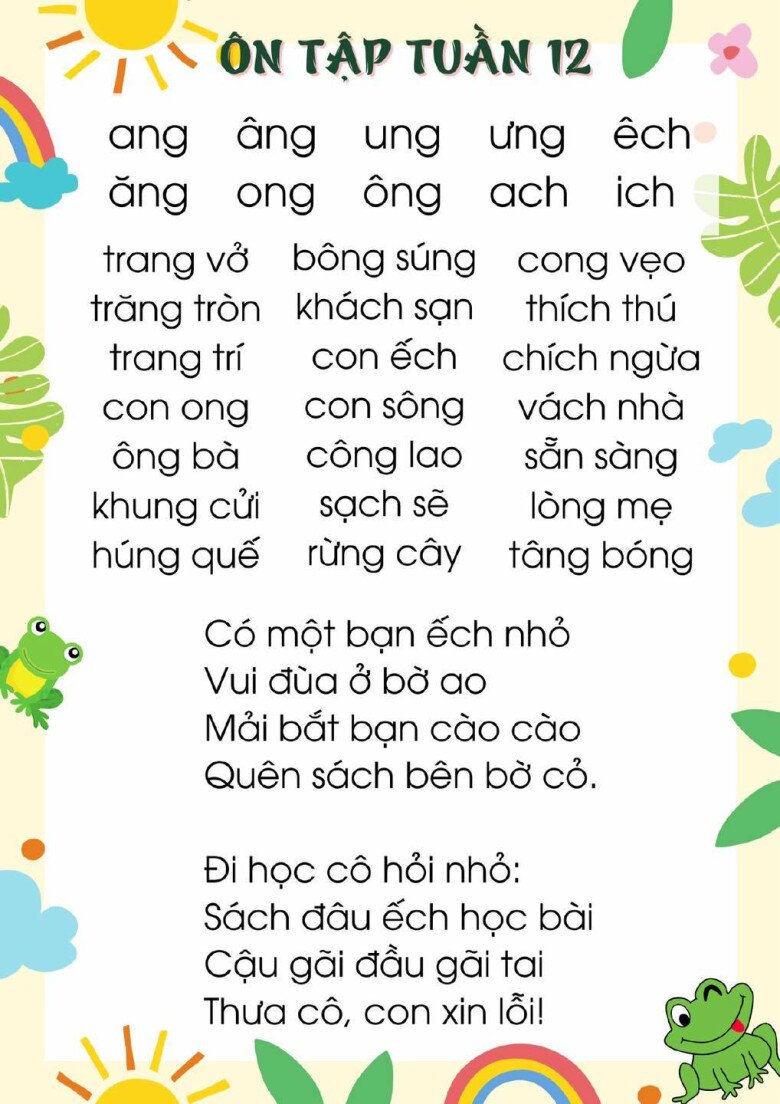 15 bài luyện đọc âm, vần, câu, đoạn đơn giản cho bé, vừa học vừa chơi cùng bố mẹ - 12