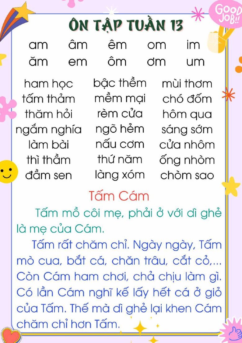 15 bài luyện đọc âm, vần, câu, đoạn đơn giản cho bé, vừa học vừa chơi cùng bố mẹ - 13