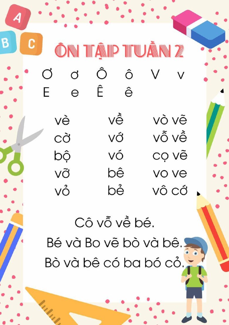 15 bài luyện đọc âm, vần, câu, đoạn đơn giản cho bé, vừa học vừa chơi cùng bố mẹ - 2